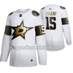 Dallas Stars Blake Comeau 15 Adidas 2019-2020 Golden Edition Wit Authentic Shirt - Mannen